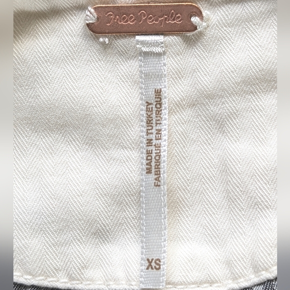 Free People Military Shrunken Vest XS – Boho Festival Circuscore Statement Layer - Picture 4 of 10